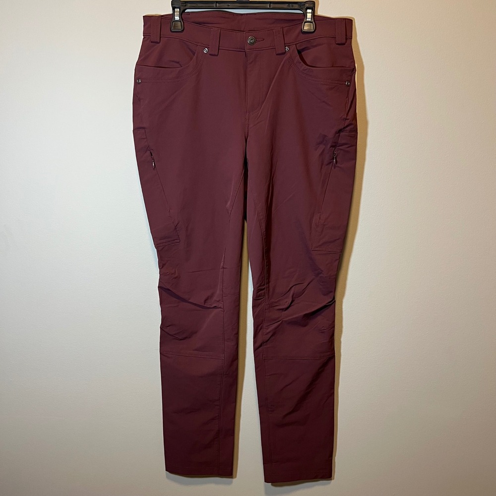 Duluth Trading Co Flexpedition Slim Leg Pants Burgundy 12x33 NWT